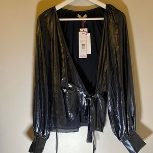 Metallic Night Sky Parker Blouse